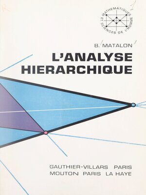 cover image of L'analyse hiérarchique